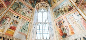 Cantina Arnaldo Caprai affreschi finestra